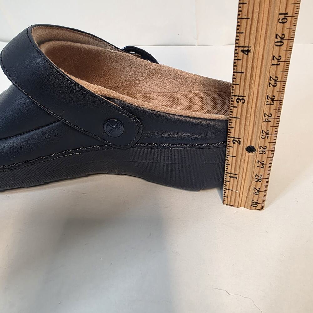 FitFlop Gogh Pro Superlight Blue Leather Mule Clog Womens 9 Comfort Slingback - Picture 11 of 16